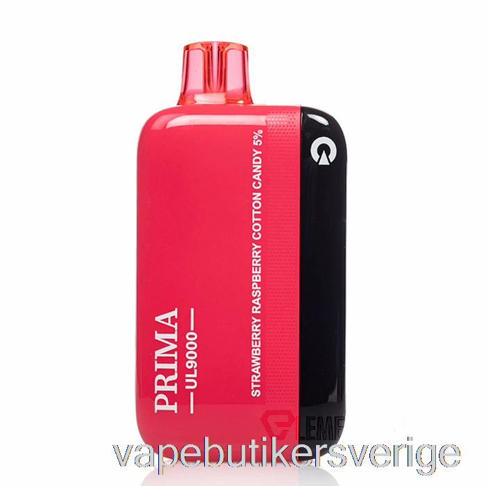 Vape Sverige Prima Ul9000 Engångsjordgubbar Hallon Sockervadd